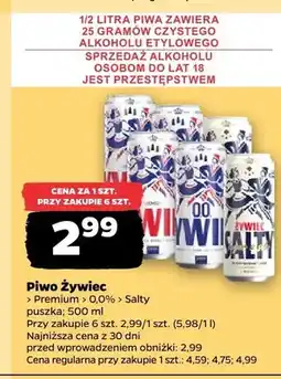 Netto Piwo Żywiec Premium oferta