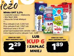 Netto Mleko UHT 3,2% Łowickie Łowicz oferta