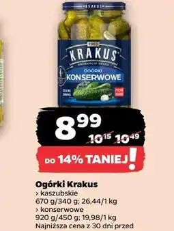 Netto Ogórki kaszubskie Krakus oferta