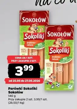 Netto Parówki Sokoliki drobiowo-cielęce Sokołów oferta