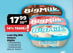 Netto Lody Big Milk Intense czekoladowe Algida oferta