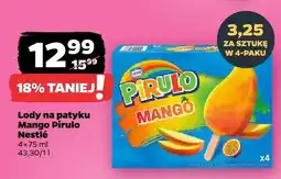 Netto Lody na patyku Mango Pirulo Nestlé 4-pak oferta