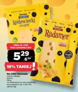 Netto Ser żółty Serenada Królewiecki szwajcar plastry oferta