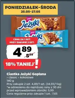 Netto Ciastka Jeżyki Goplana classic oferta