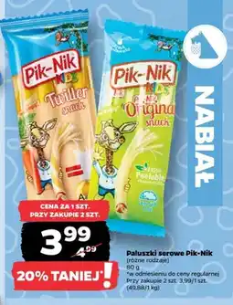 Netto Paluszki serowe Pik-Nik Original snack oferta