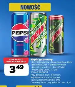 Netto Napój gazowany Mountain Dew Zero oferta