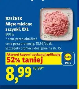 Lidl Mięso mielone z szynki XXL Rzeźnik oferta