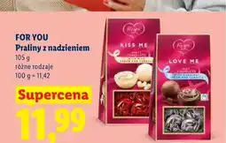 Lidl Praliny z nadzieniem For You Kiss Me oferta