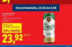 Lidl Piwo Žatecký Světlý Ležák 8-pak oferta