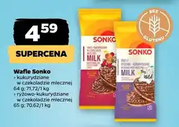 Netto Wafle kukurydziane w czekoladzie mlecznej Sonko oferta