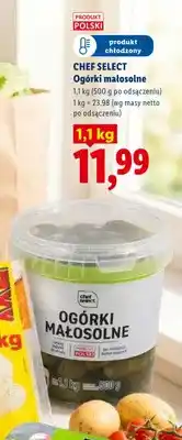 Lidl Ogórki małosolne Chef Select oferta