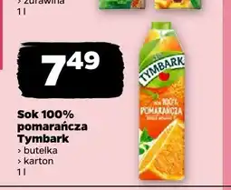 Netto Sok 100% pomarańcza Tymbark butelka oferta