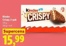 Lidl Kinder Crispy 5-pak oferta