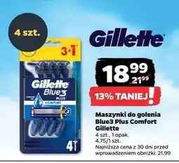 Netto Maszynki do golenia Gillette Blue3 Plus Comfort 4-pak oferta