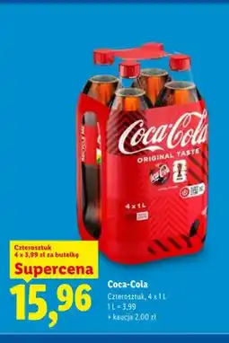 Lidl Napój gazowany Coca-Cola 4-pak oferta