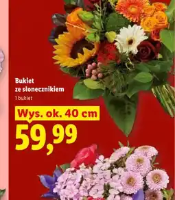 Lidl Bukiet ze słonecznikiem wys. ok. 40cm oferta