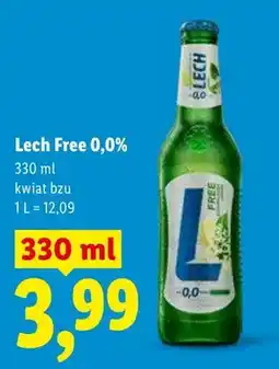 Lidl Piwo bezalkoholowe Lech Free 0,0% kwiat bzu oferta
