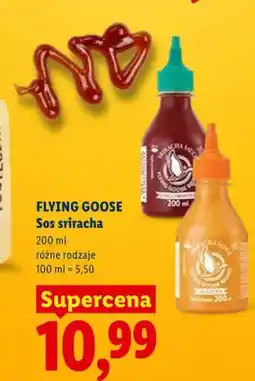 Lidl Sos sriracha mayo FLYING GOOSE oferta