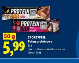Lidl Baton proteinowy malina Sportyfeel oferta