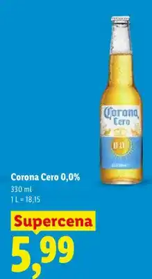 Lidl Piwo bezalkoholowe Corona Cero 0,0% oferta