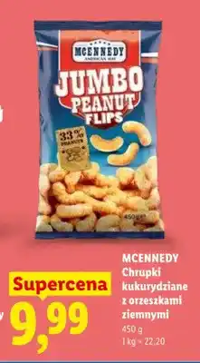 Lidl Chrupki kukurydziane z orzeszkami ziemnymi MCENNEDY oferta