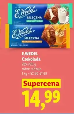 Lidl Czekolada E.Wedel Mleczna Kokosowy Shake oferta