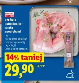 Lidl Polski królik - tuszka z podrobami Rzeźnik oferta