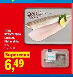 Lidl Sandacz filet ze skórą Targ Rybny Lidla oferta