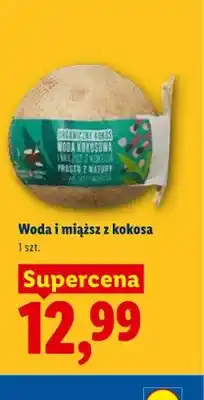 Lidl Woda i miąższ z kokosa oferta