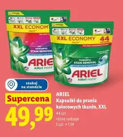 Lidl Kapsułki do prania Ariel Mountain Spring Universal XXL oferta