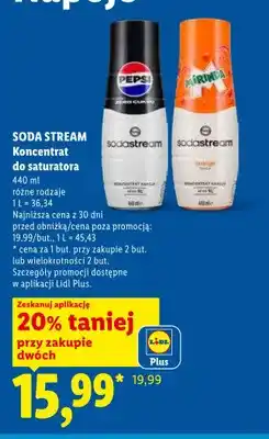 Lidl Koncentrat do saturatora SODA STREAM Pepsi Zero Cukru oferta
