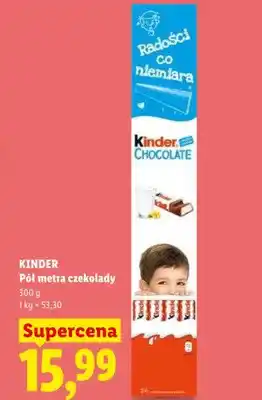 Lidl Kinder Pół metra czekolady oferta