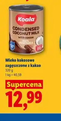 Lidl Mleko kokosowe zagęszczone z kakao Koala oferta