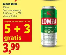 Lidl Piwo Łomża Jasne oferta