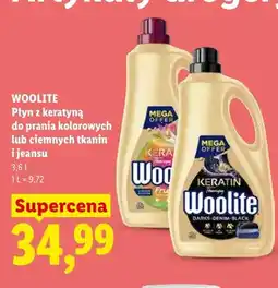 Lidl Płyn z keratyną do prania kolorowych tkanin Woolite oferta
