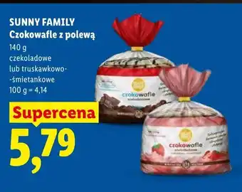 Lidl Czokowafle z polewą czekoladowe Sunny Family oferta