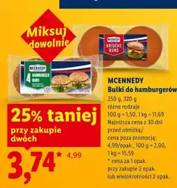Lidl Bułki do hamburgerów MCENNEDY oferta