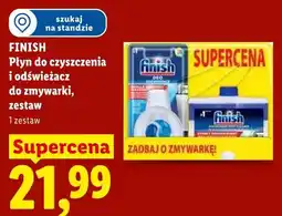 Lidl Płyn do czyszczenia i odświeżacz do zmywarki Finish zestaw oferta