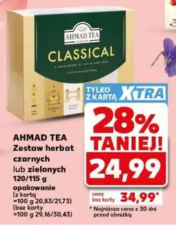 Kaufland AHMAD TEA Zestaw herbat czarnych lub zielonych 120/115 g opakowanie oferta