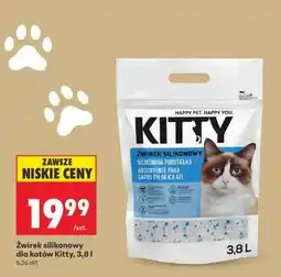 Biedronka Żwirek silikonowy dla kotów Kitty, 3,8 l oferta