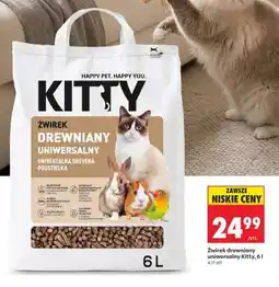 Biedronka Żwirek drewniany uniwersalny Kitty, 6 l oferta