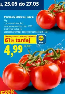 Lidl Pomidory kiściowe, luzem oferta