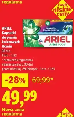 Lidl Kapsułki do prania kolorowych tkanin ARIEL oferta