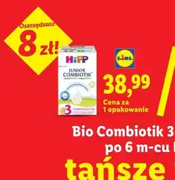 Lidl Bio Combiotik 3 mleko następne po 6 m-cu Hipp oferta