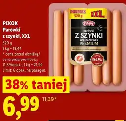 Lidl PIKOK Parówki z szynki, XXL oferta
