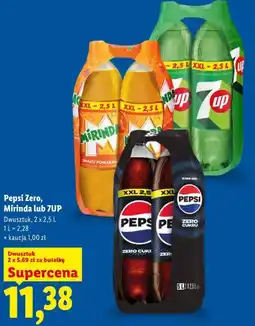Lidl Pepsi Zero, Mirinda lub 7UP oferta