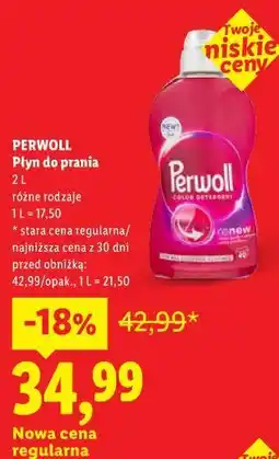 Lidl Płyn do prania PERWOLL oferta