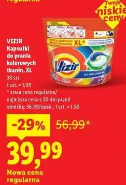 Lidl Kapsułki do prania kolorowych tkanin, XL VIZIR oferta