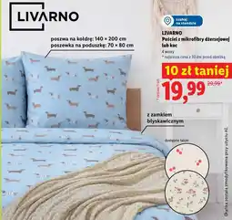 Lidl Pościel z mikrofibry dżersejowej lub koc LIVARNO oferta