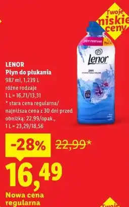 Lidl Płyn do płukania LENOR oferta